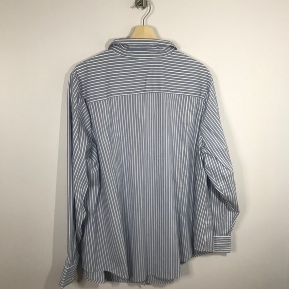 Lane Bryant Stripped Sequence Button Dress Top - Picture 3 of 3